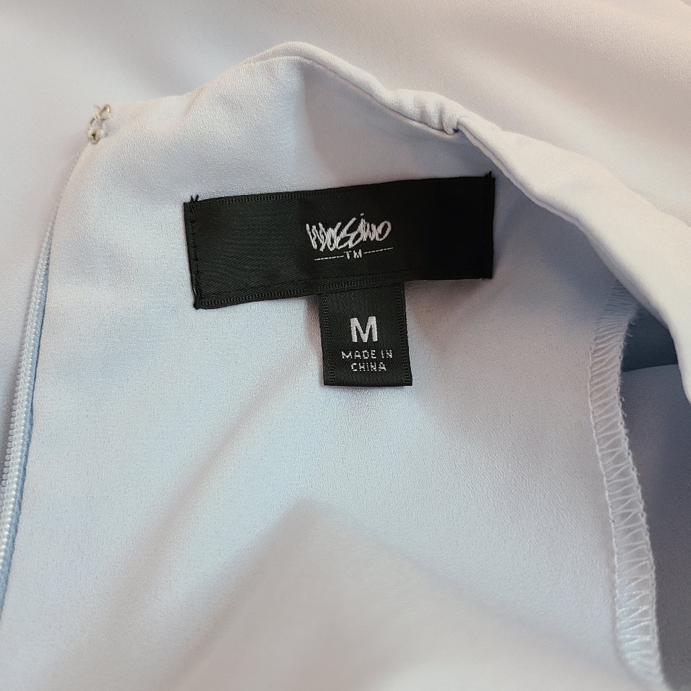 Mossimo Light Blue Keyhole Chiffon Blouse Size M - Picture 6 of 7